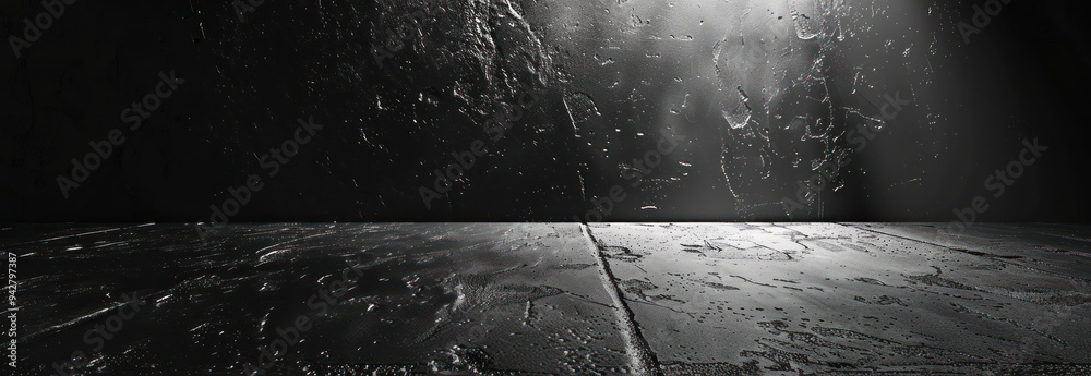 Obraz premium Dark Stone Background with Spotlight