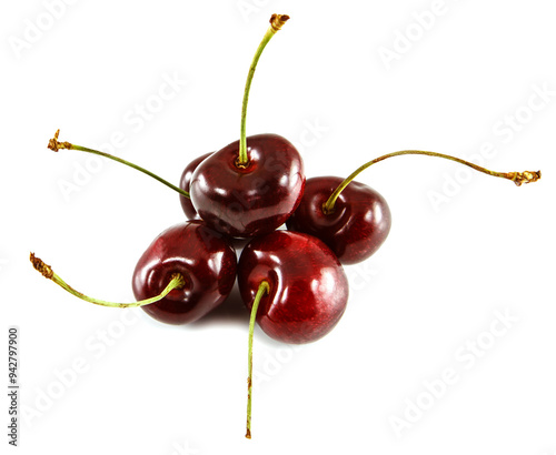 Cherry isolated on white background