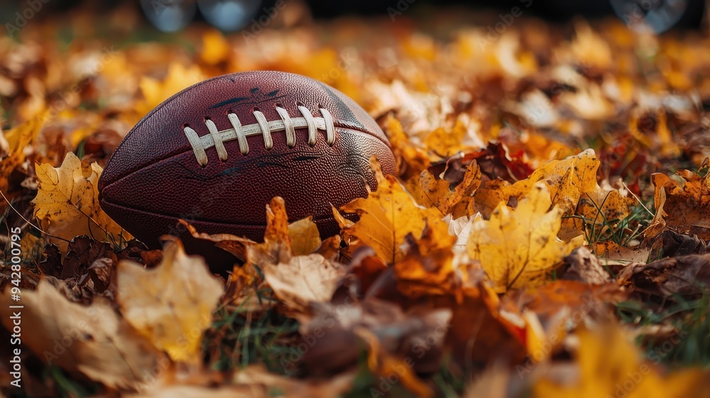 Autumn Football Leaves Autumn Football Leaves