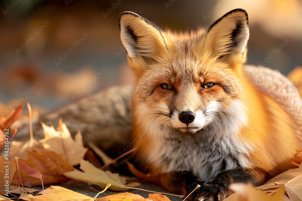 Obraz premium red fox cub