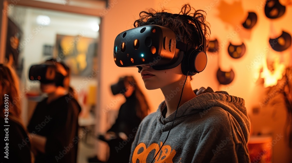 Virtual Reality Gaming Experience in a Cozy Home Setting Virtual Reality Gaming Experience in a Cozy Home Setting