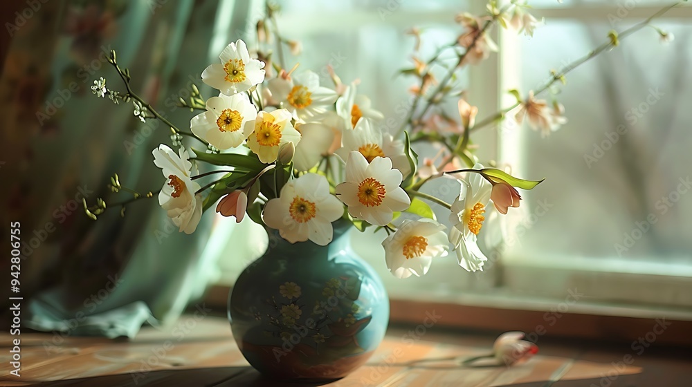 Springtime flower a vase Springtime flower a vase