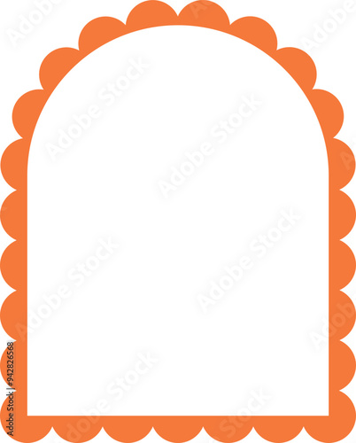 Scalloped Frame Edge Background