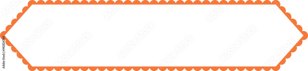 Obraz premium Scalloped Frame Edge Background