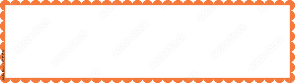 Scalloped Frame Edge Background Scalloped Frame Edge Background