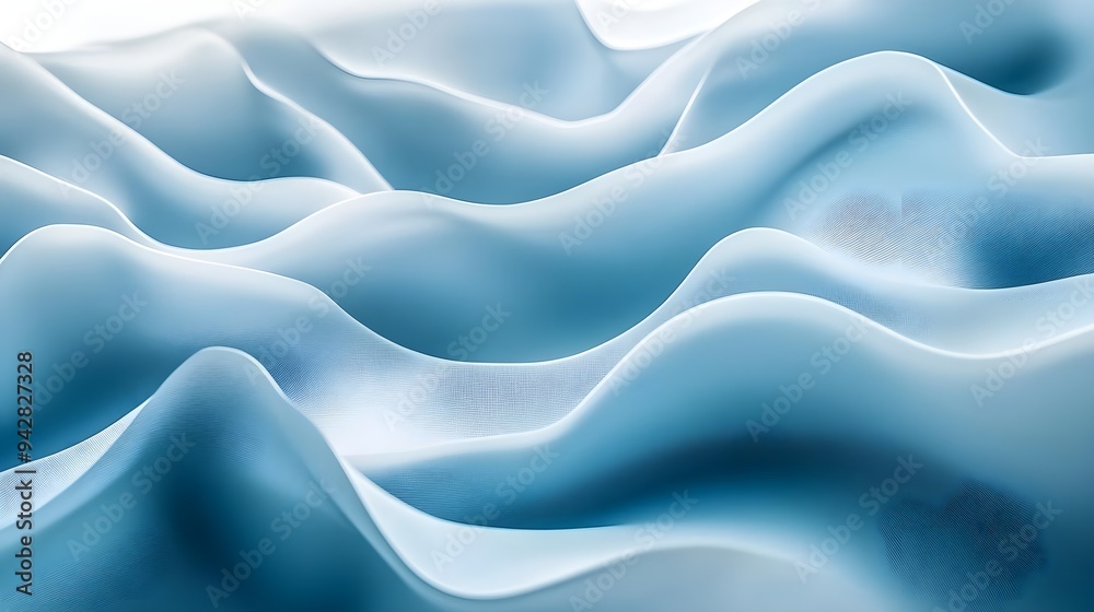 Obraz premium Abstract Blue Wave Pattern Background