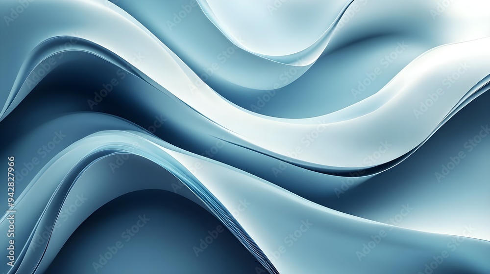 Abstract Blue Waves Background, Minimalist Design, Digital Art Abstract Blue Waves Background, Minimalist Design, Digital Art