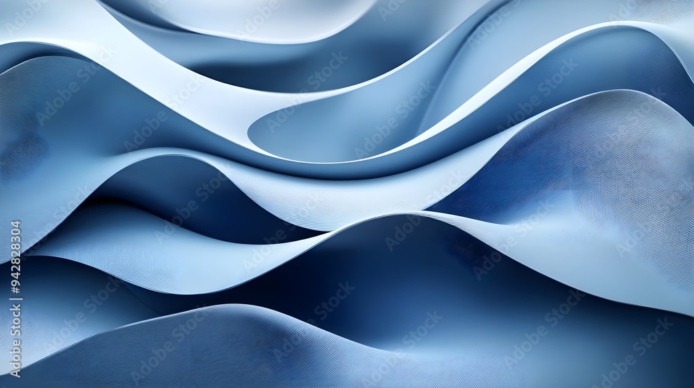 Abstract Blue Wavy Background, Digital Art, Minimalist Design Abstract Blue Wavy Background, Digital Art, Minimalist Design