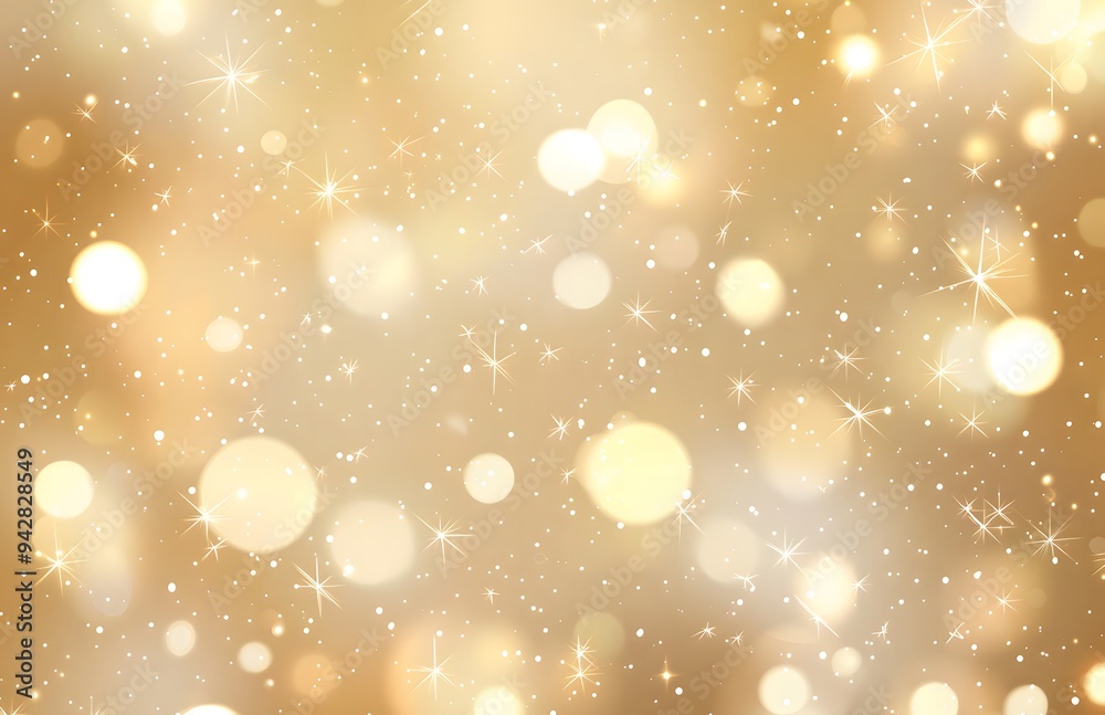 Defocused abstract bokeh background beige pastel colored, flare from lights, beige monochrome photo