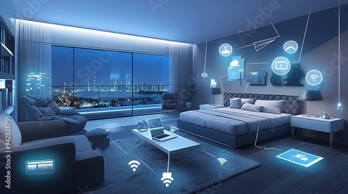 Residential and wireless communications networks. Home automation.