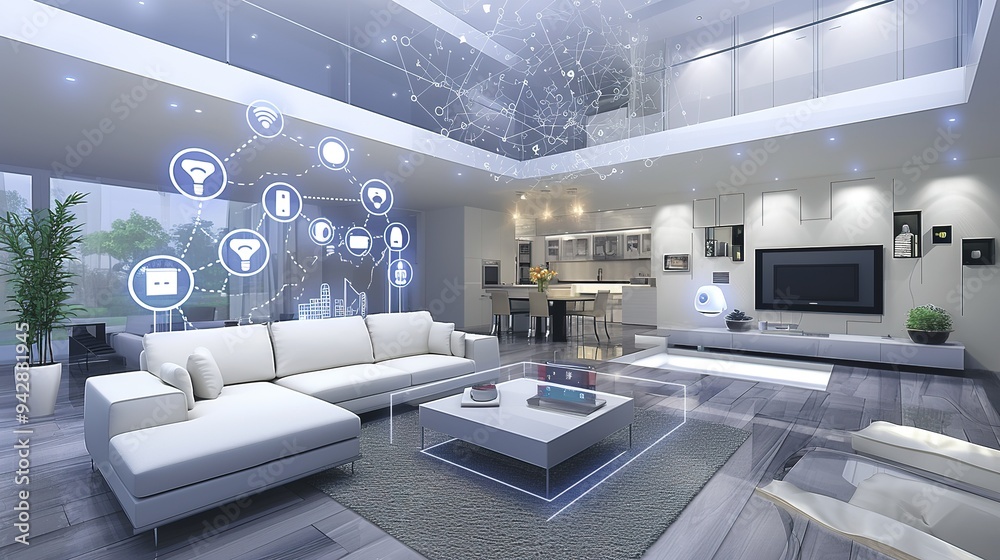 Residential and wireless communications networks. Home automation.