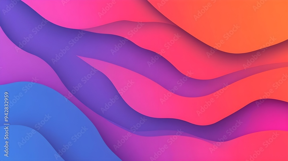Abstract Colorful Waves Background Design Abstract Colorful Waves Background Design