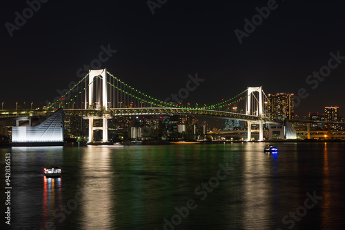 日本の風景 東京夜景 レインボーブリッジ