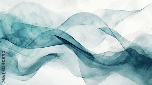 Wallpaper Mural Sophisticated abstract backdrop with a dynamic mix of gray and aquamarine hues. Torontodigital.ca