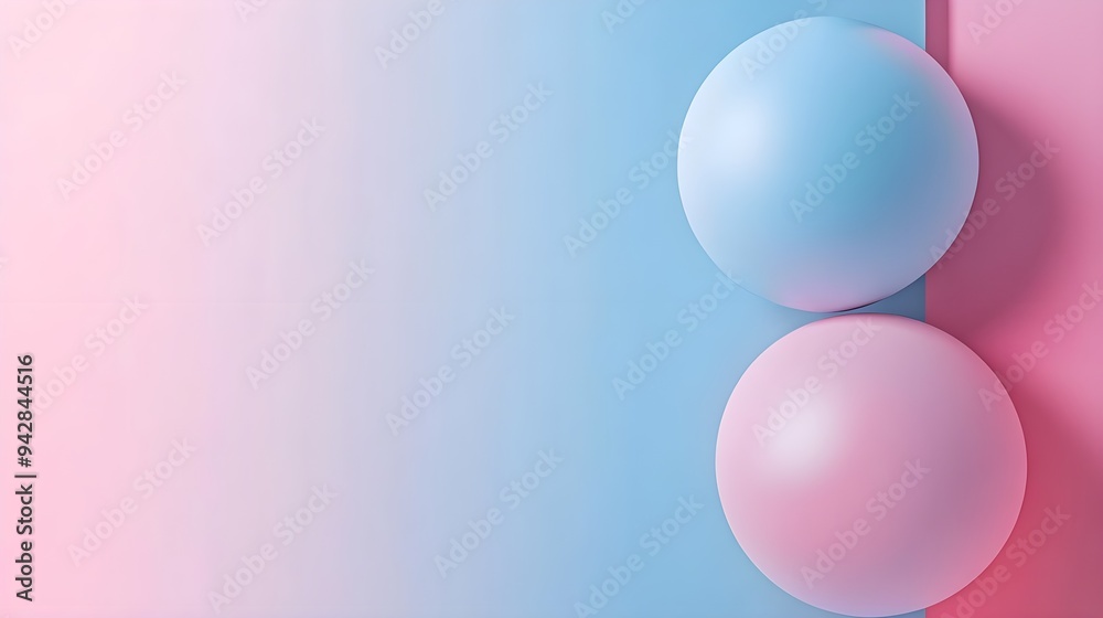 Abstract Pink and Blue Background with Circles Abstract Pink and Blue Background with Circles