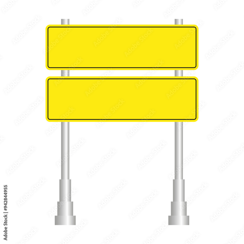 Obraz premium Blank Sign Vector