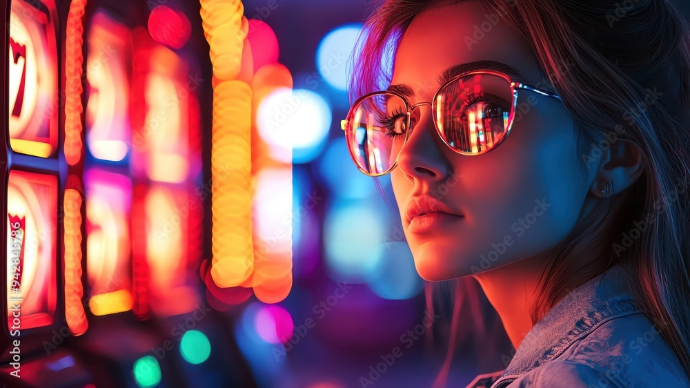 A fantasy where each slot machine win gives the player a glimpse into their future, with this woman navigating her new visions A fantasy where each slot machine win gives the player a glimpse into their future, with this woman navigating her new visions