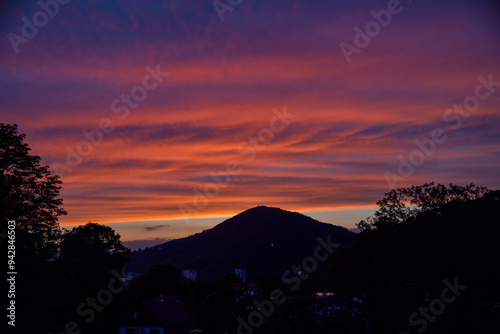 Abenddämmerung am Domberg in Suhl / Thüringen