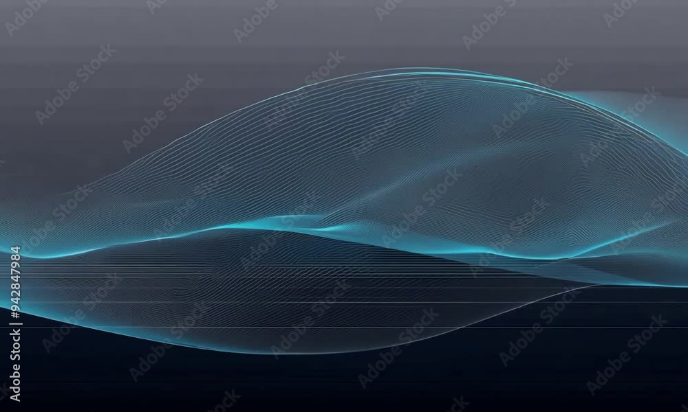 Discover mesmerizing blue waves of digital art flowing gracefully through a dark background, creating a captivating visual experience in a tranquil setting. Generative AI Discover mesmerizing blue waves of digital art flowing gracefully through a dark background, creating a captivating visual experience in a tranquil setting. Generative AI