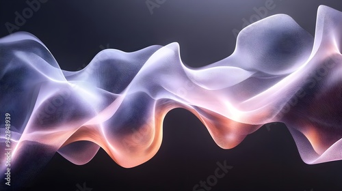 Abstract Purple Pink Wave Background Design