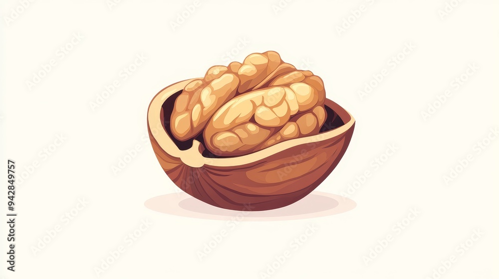 Walnut icon for user interface design, showcasing the delicious crunch of walnuts. Walnut icon for user interface design, showcasing the delicious crunch of walnuts.