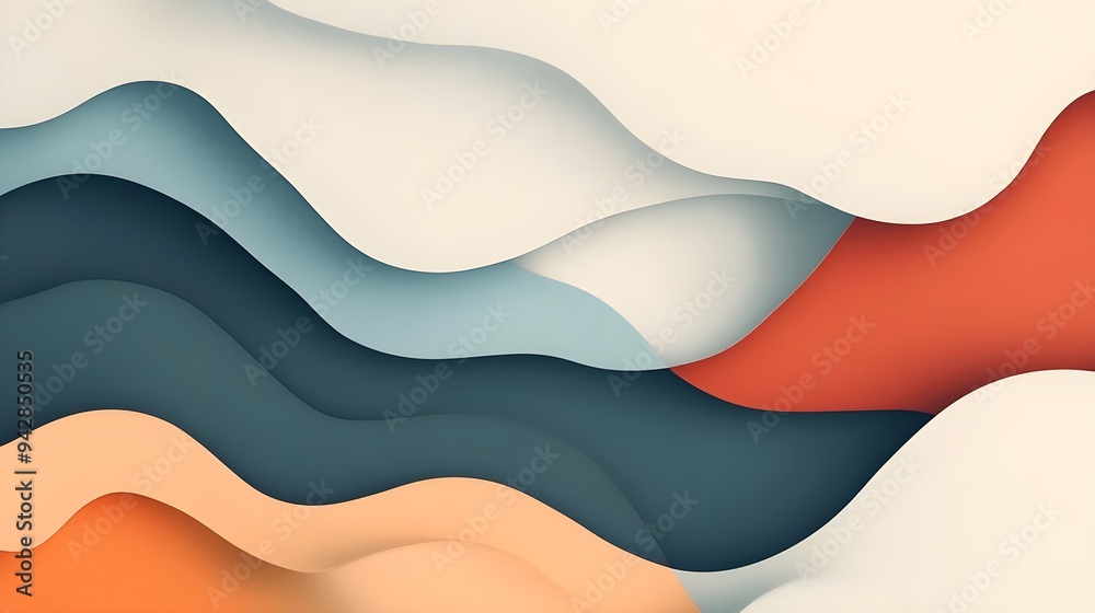 Abstract Wave Pattern Background, Modern Design, Colorful Abstract Wave Pattern Background, Modern Design, Colorful