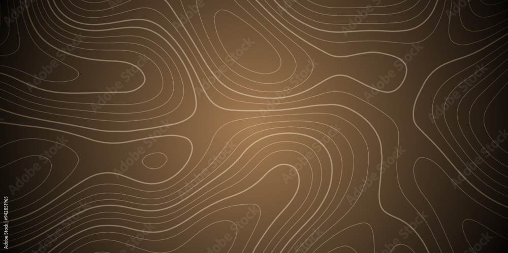 Abstract wavy topographic line background. Seamless pattern and banner design. Modern and dynamic feel to topographic mapping vector illustration. Abstract wavy topographic line background. Seamless pattern and banner design. Modern and dynamic feel to topographic mapping vector illustration.
