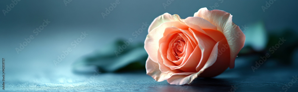 rose with soft petals on a pearl gray background, with a minimalist aesthetic and ample space for copy rose with soft petals on a pearl gray background, with a minimalist aesthetic and ample space for copy