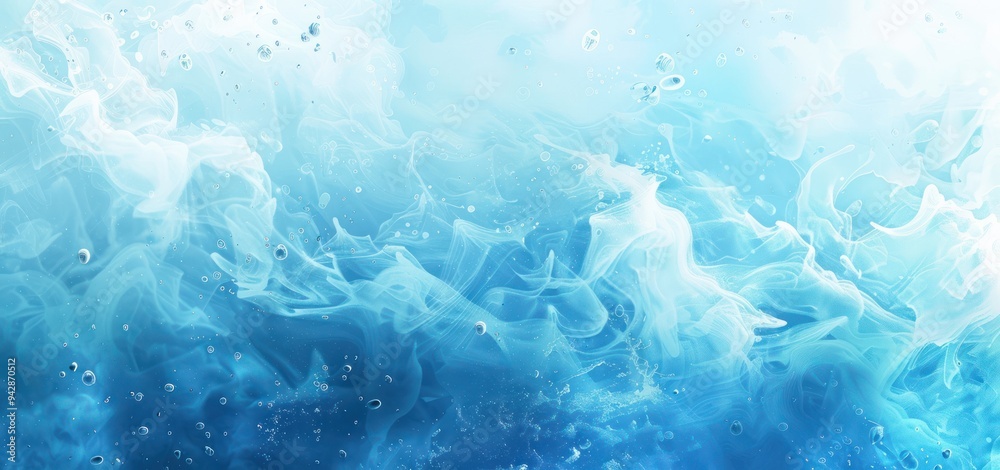 Abstract Blue and White Swirling Watercolor Background Abstract Blue and White Swirling Watercolor Background