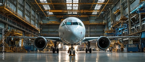 Airplane Hangar: A Panoramic View of Aircraft Maintenance and Repair