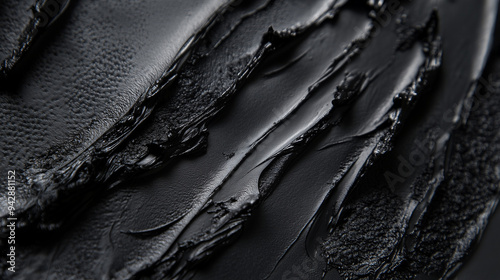 Close Up of Charcoal Texture photo