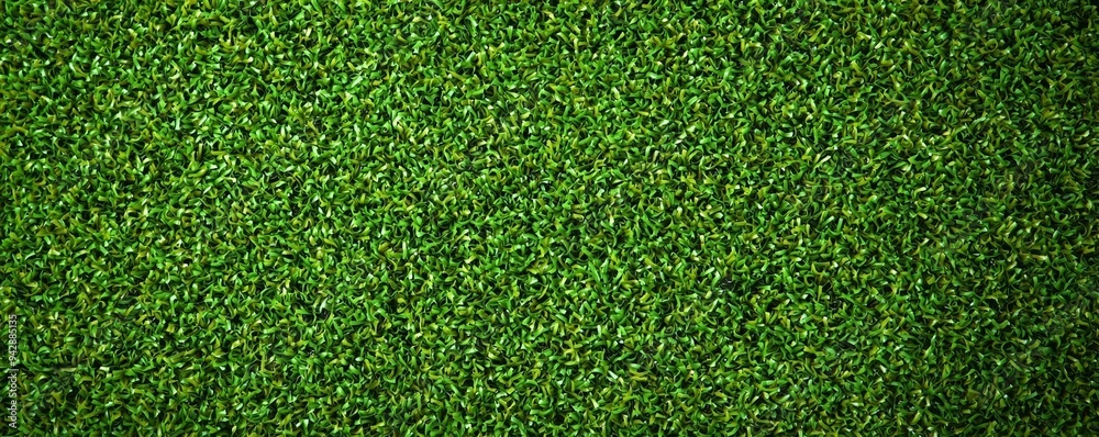 Obraz premium Bright green artificial grass, evenly textured and vibrant, ideal for creating outdoor-inspired visuals, fake grass, lawn texture, freshness, uniformity