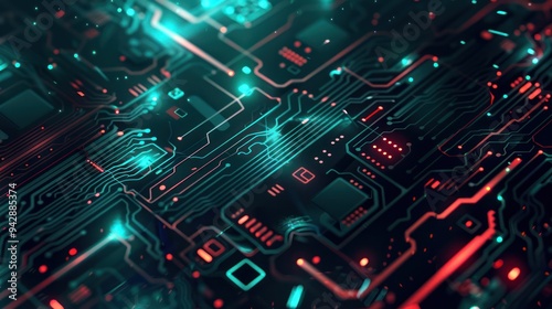 Wallpaper Mural Abstract Circuitry Torontodigital.ca