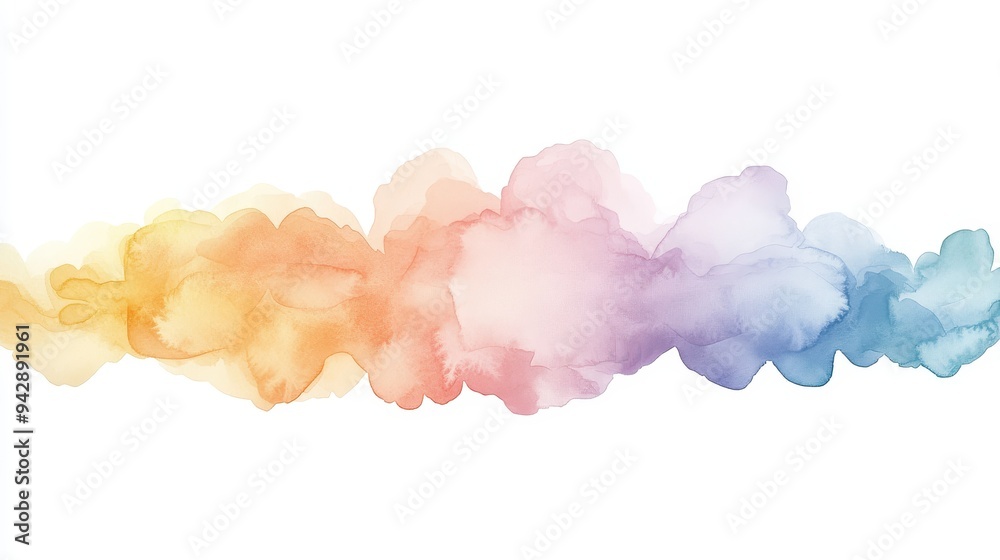 A rainbow of colors is painted on a white background. The colors are bright and vibrant, creating a sense of joy and happiness. The painting is a beautiful representation of the beauty A rainbow of colors is painted on a white background. The colors are bright and vibrant, creating a sense of joy and happiness. The painting is a beautiful representation of the beauty