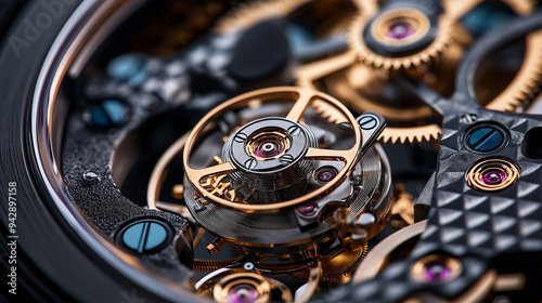 Wallpaper Mural Close-up of intricate watch movement Torontodigital.ca