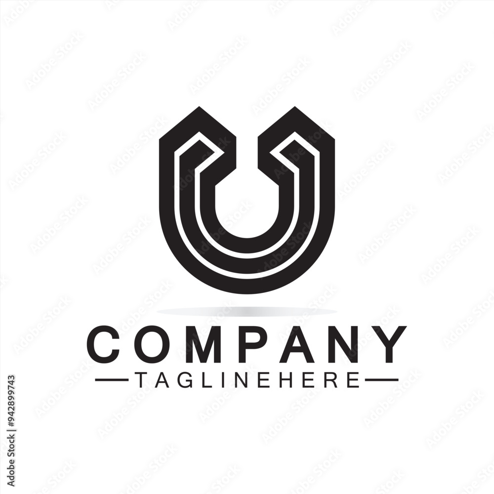 Letter U logo icon design. Modern business initial U. Letter U logo icon design. Modern business initial U.