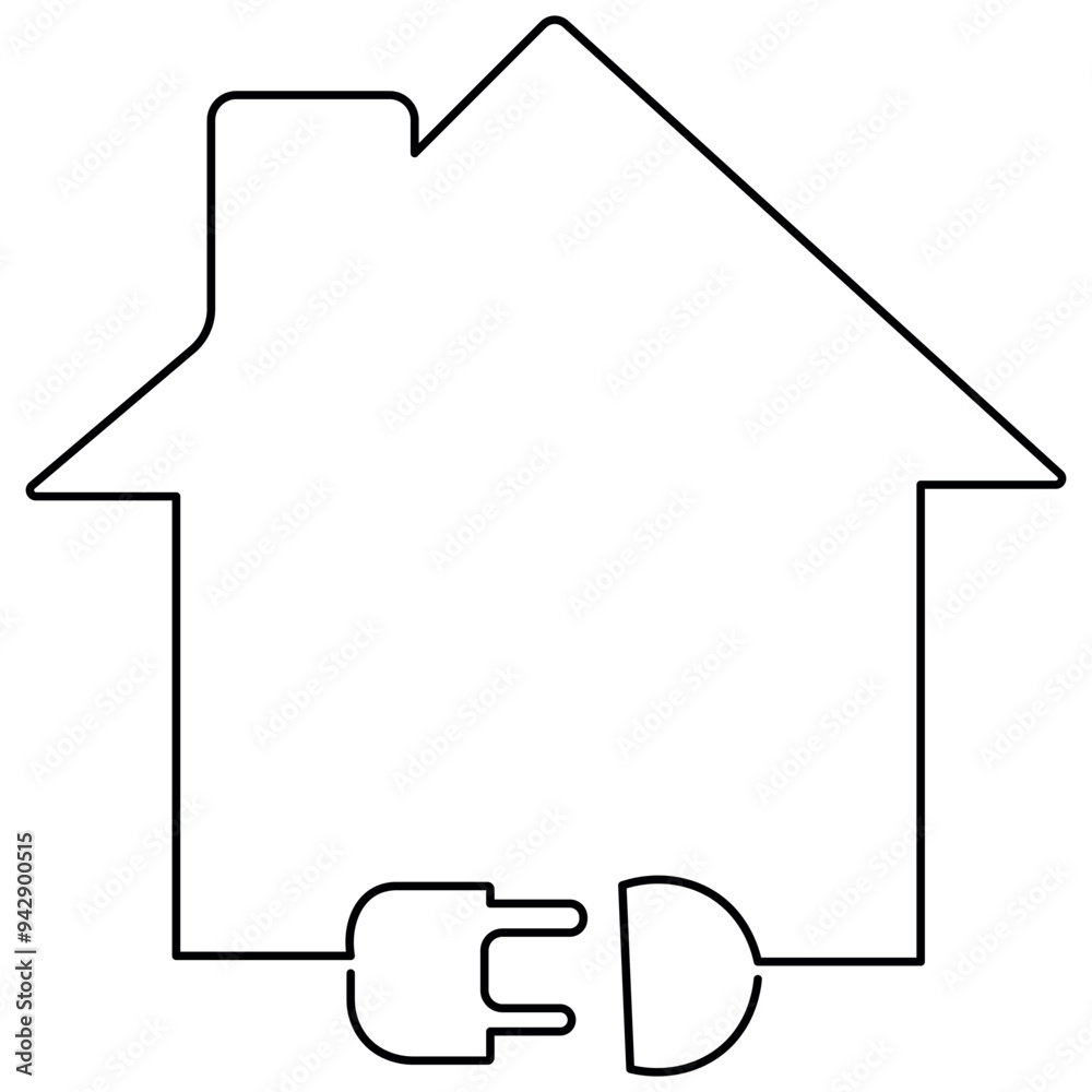 House single line art, continuous one line drawing of Isolated outline vector art
House single line art, continuous one line drawing of Isolated outline vector art