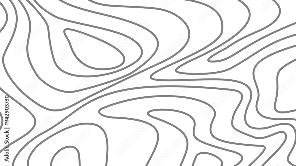 Contour background. Topographic map pattern background. Abstract wavy lines background. Background with topographic contours. Topographic contour map background.