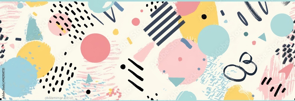 Abstract Geometric Pattern with Pastel Colors Abstract Geometric Pattern with Pastel Colors