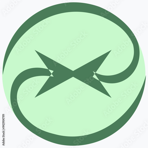 Two arrows icon. Reply letter to messenger. Email autoresponder reply icon. Automatic email reply vector