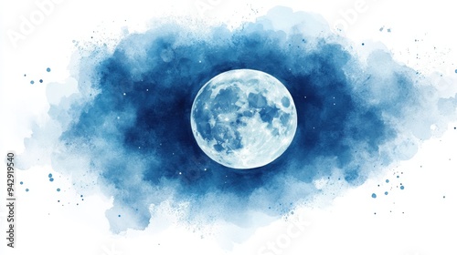 Full moon phases vector design set,This image is an image of the changing process of the moon,Moon phases banner,Symbol of Earth natural cycle,Astronomy and astrology, planets.