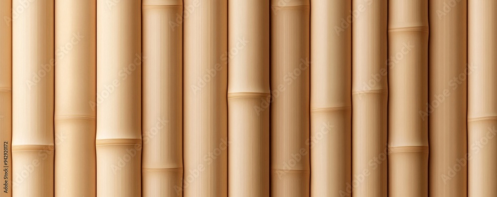 Light brown horizontal bamboo slats, flat texture, seamless pattern Light brown horizontal bamboo slats, flat texture, seamless pattern