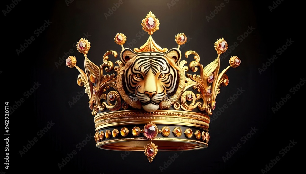 gold crown and world's most rare gemstones hand crafted. generative AI tools gold crown and world's most rare gemstones hand crafted. generative AI tools