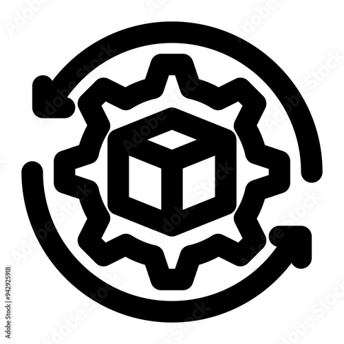 product development, development, engineering, project, manufacture outline icon
