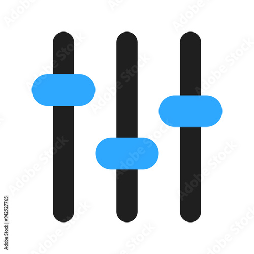 Vertical Mixer Vector Icon
