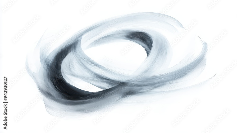 A black and white drawing of a circle with a black line in the middle. The circle is surrounded by a blurry line, giving it a sense of movement and energy. Scene is dynamic and abstract A black and white drawing of a circle with a black line in the middle. The circle is surrounded by a blurry line, giving it a sense of movement and energy. Scene is dynamic and abstract