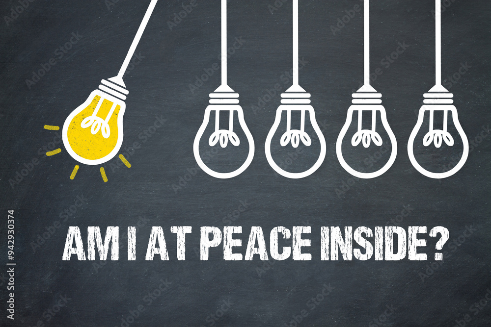 Fototapeta premium Am I at peace inside? 