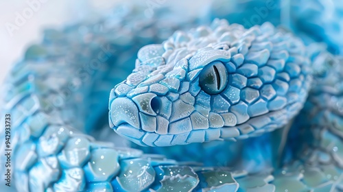 The icy blue viper detail look seems ready for a charge