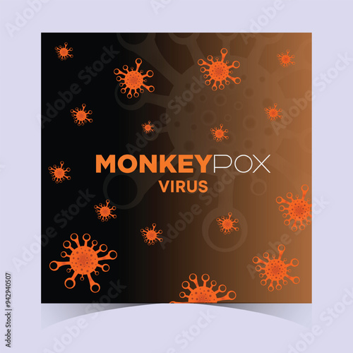 Monkeypox or mpox is a virus that infects humans through transmission from animals. web banner, header, and background cover for orthopoxvirus infectious zoonotic diseases
