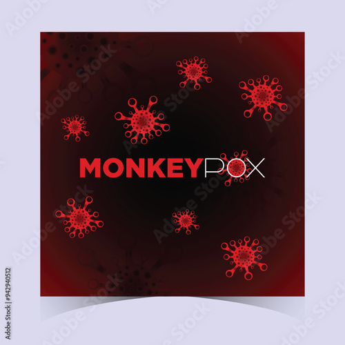 Monkeypox or mpox is a virus that infects humans through transmission from animals. web banner, header, and background cover for orthopoxvirus infectious zoonotic diseases